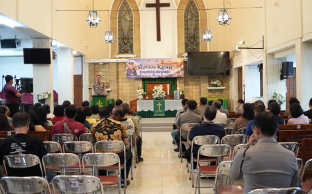 Minggu Kasih Polresta Sidoarjo: Rajut Kehangatan Bersama Jemaat Gereja Demi Kamtibmas Kondusif