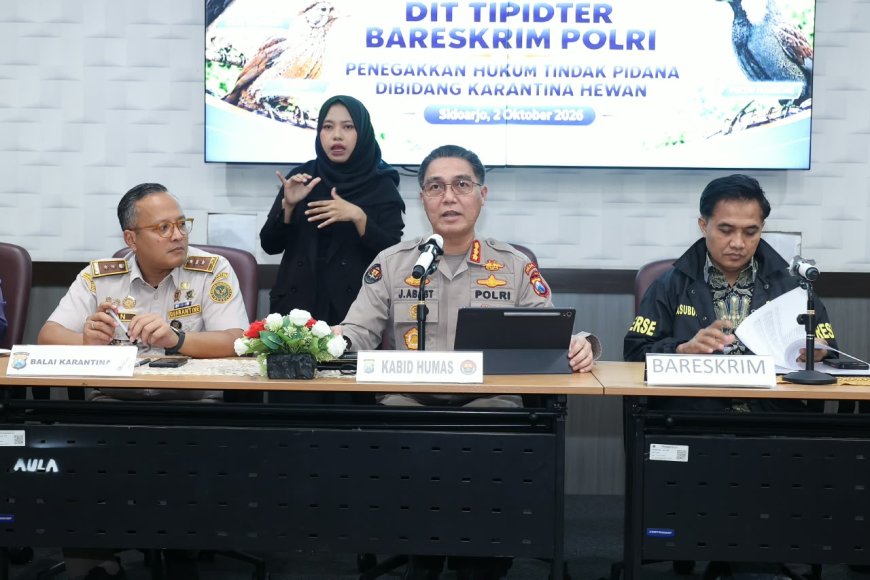 Bareskrim Polri Ungkap Dugaan Penyelundupan Ribuan Burung Tanpa Dokumen Karantina di Sidoarjo, Dua WNA Vietnam Jadi Tersangka